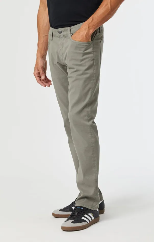 Marcus Slim Straight Leg In Pewter Luxe Twill Men Mavi Jeans Pants Marcus Slim Straight Leg In Pewter Luxe Twill Men Mavi Jeans Pants