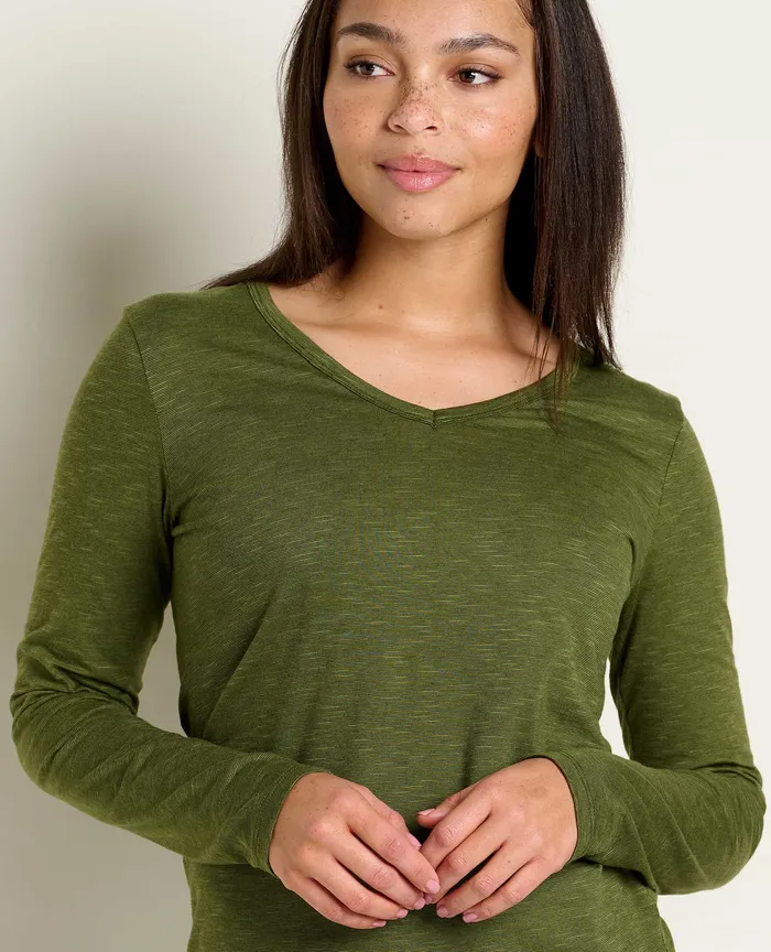 Marley II Long Sleeve Tee Chive Tops and TShirts ToadandCo Women8217s