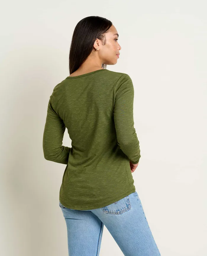 Marley II Long Sleeve Tee Chive Tops and TShirts ToadandCo Women8217s