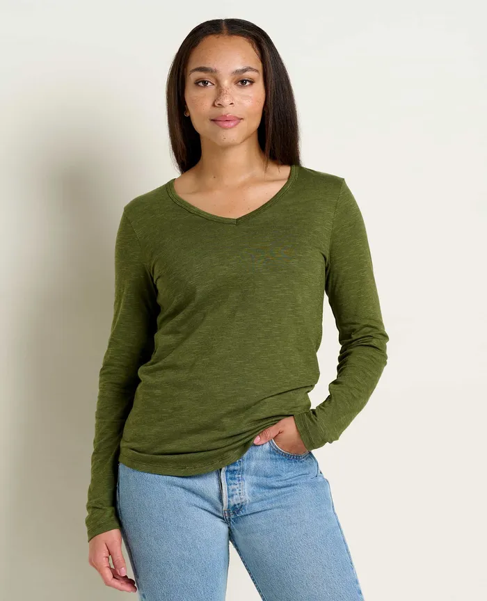 Marley II Long Sleeve Tee Chive Tops and TShirts ToadandCo Women8217s