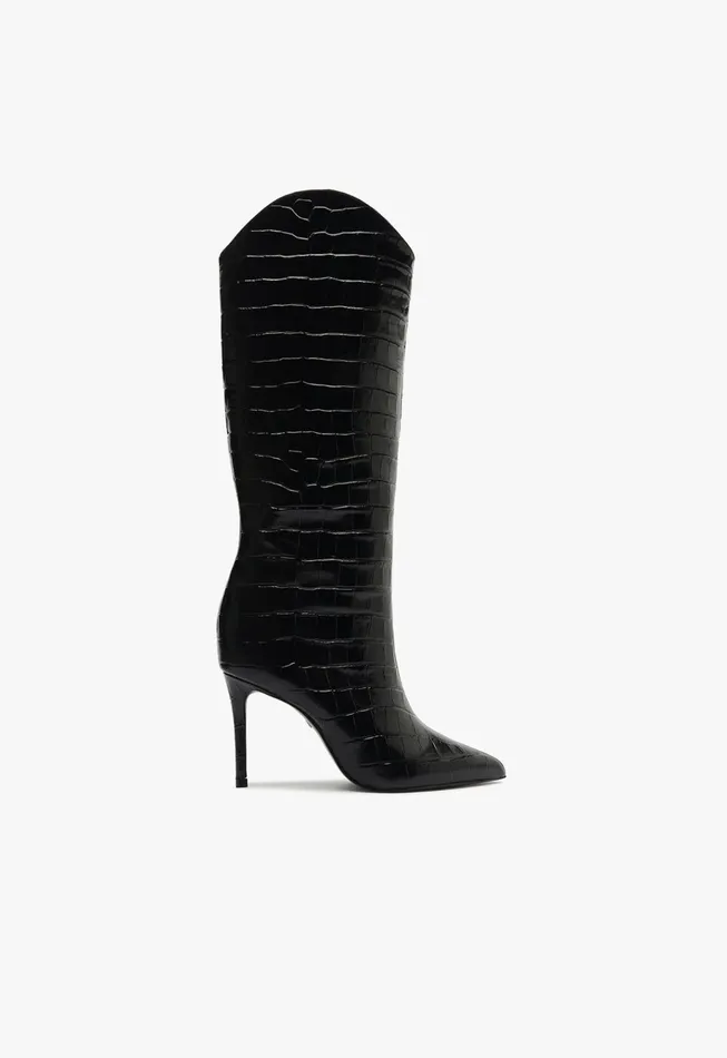 Maryana Wide Boot Black Women Schutz Shoes Maryana Boots