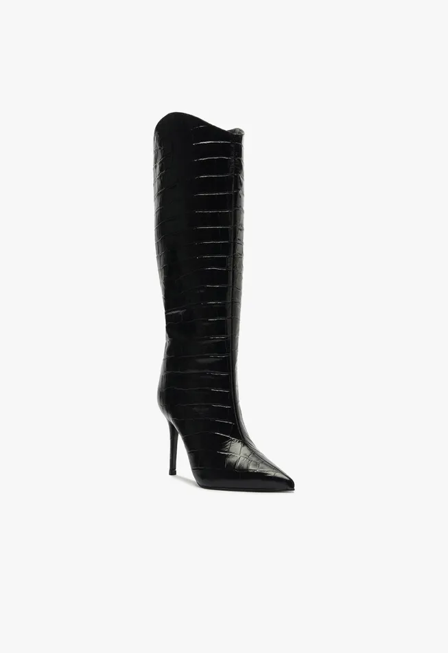 Maryana Wide Boot Black Women Schutz Shoes Maryana Boots