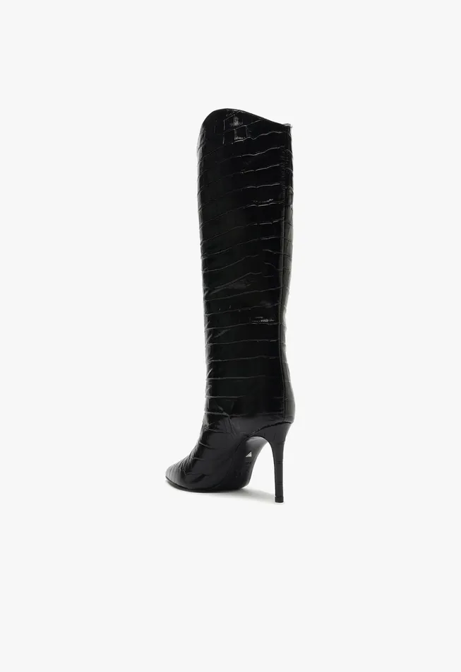 Maryana Wide Boot Black Women Schutz Shoes Maryana Boots