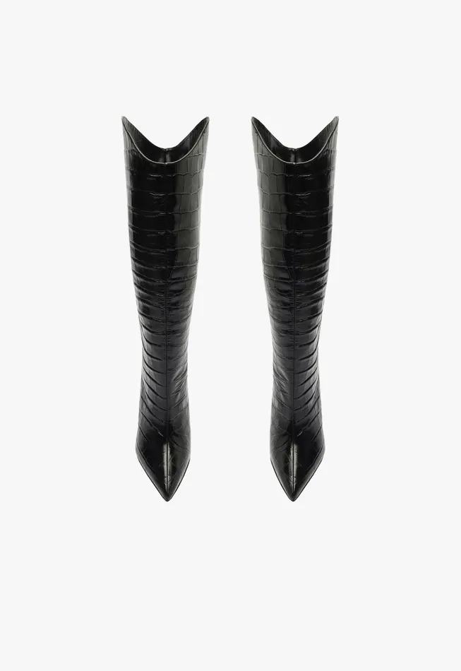 Maryana Wide Boot Black Women Schutz Shoes Maryana Boots