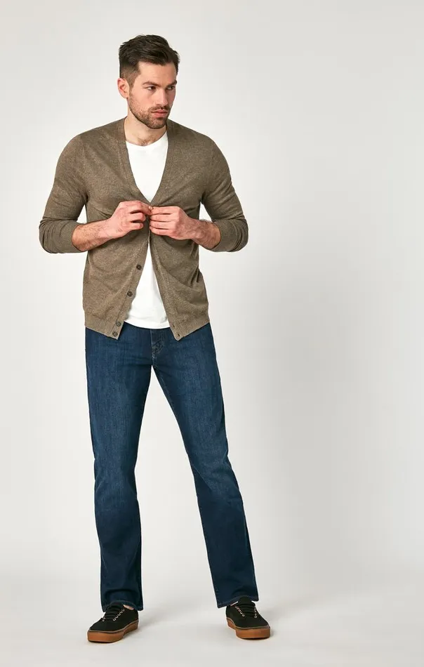 Matt Mid Rise Relaxed Straight Leg In Deep Clean Comfort Men Mavi Jeans Denim