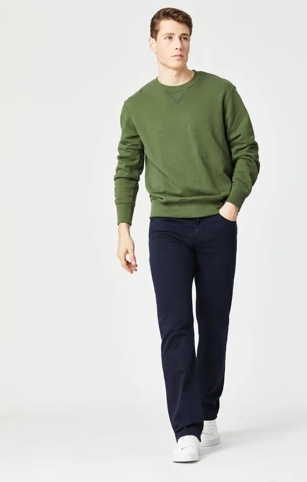 Matt Relaxed Straight Leg In Dark Navy Twill Men Mavi Jeans Pants