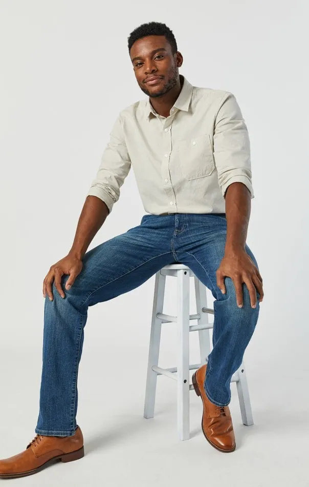 Matt Relaxed Straight Leg In Mid Used Williamsburg Men Mavi Jeans Denim