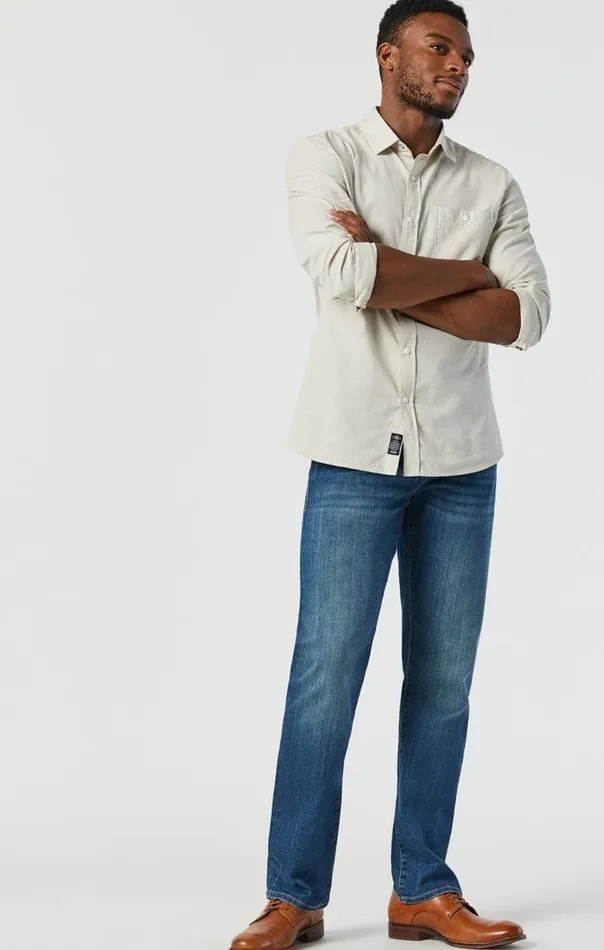 Matt Relaxed Straight Leg In Mid Used Williamsburg Men Mavi Jeans Denim