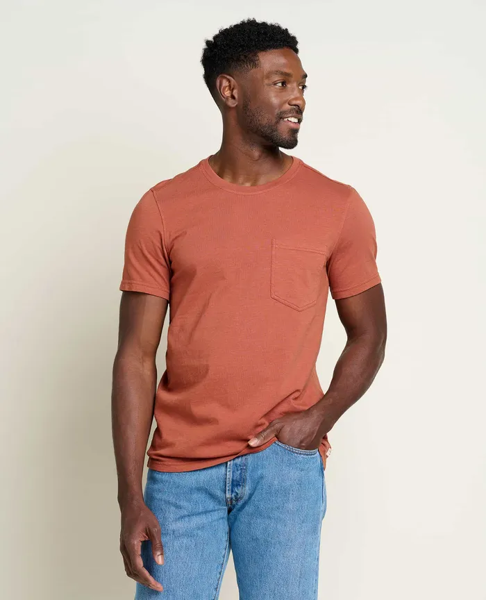 Men8217s Primo Short Sleeve Crew Cinnamon Men8217s TShirts ToadandCo