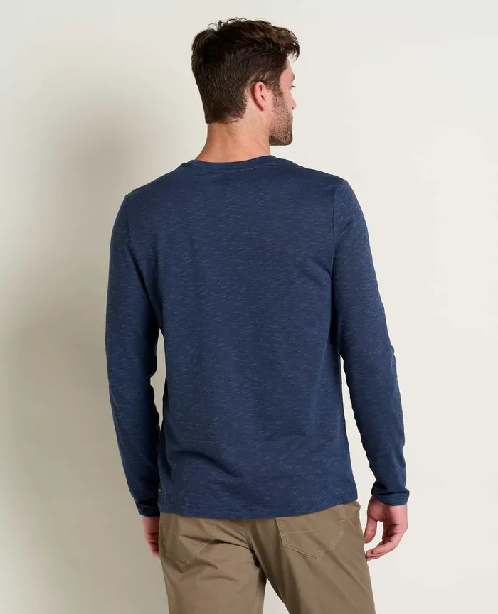 Men8217s ToadandCo Tempo Long Sleeve Crew True Navy Jackets and Layers