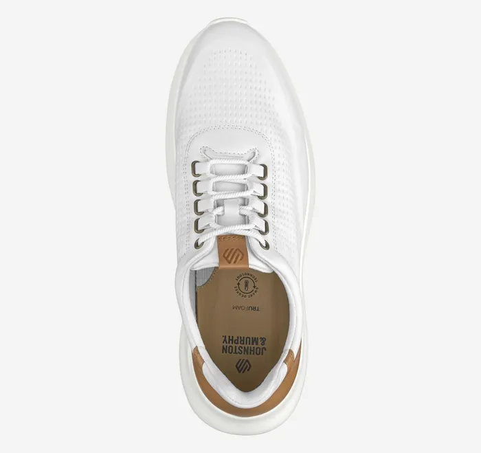 Men Amherst 20 Embossed UThroat White Full Grain JohnstonandMurphy LaceUps Men Amherst 20 Embossed UThroat White Full Grain JohnstonandMurphy LaceUps