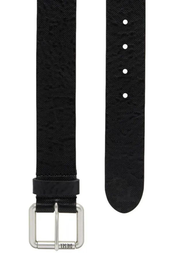 Men BMonogram Pf Black Diesel Belts Men BMonogram Pf Black Diesel Belts