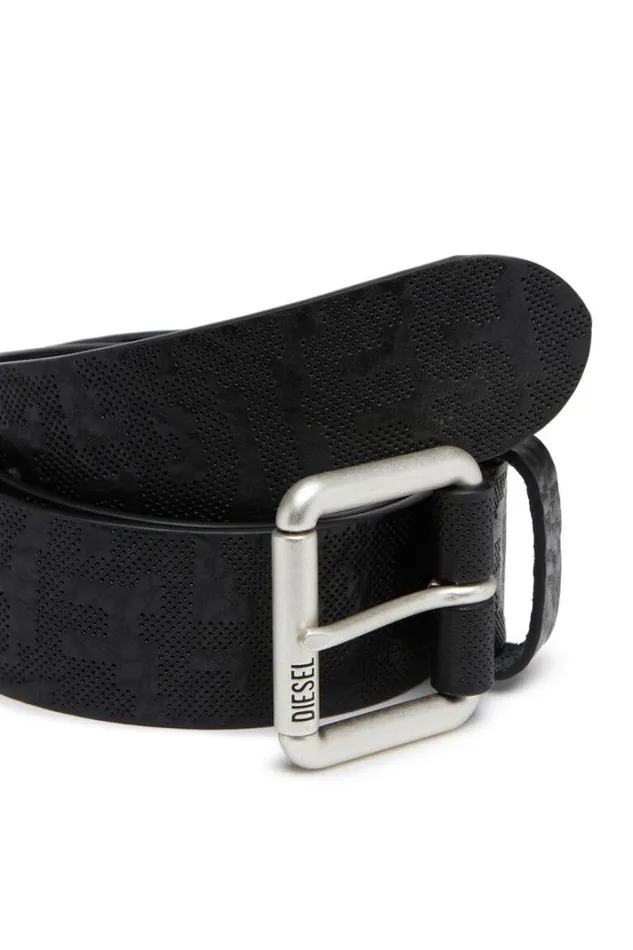 Men BMonogram Pf Black Diesel Belts Men BMonogram Pf Black Diesel Belts