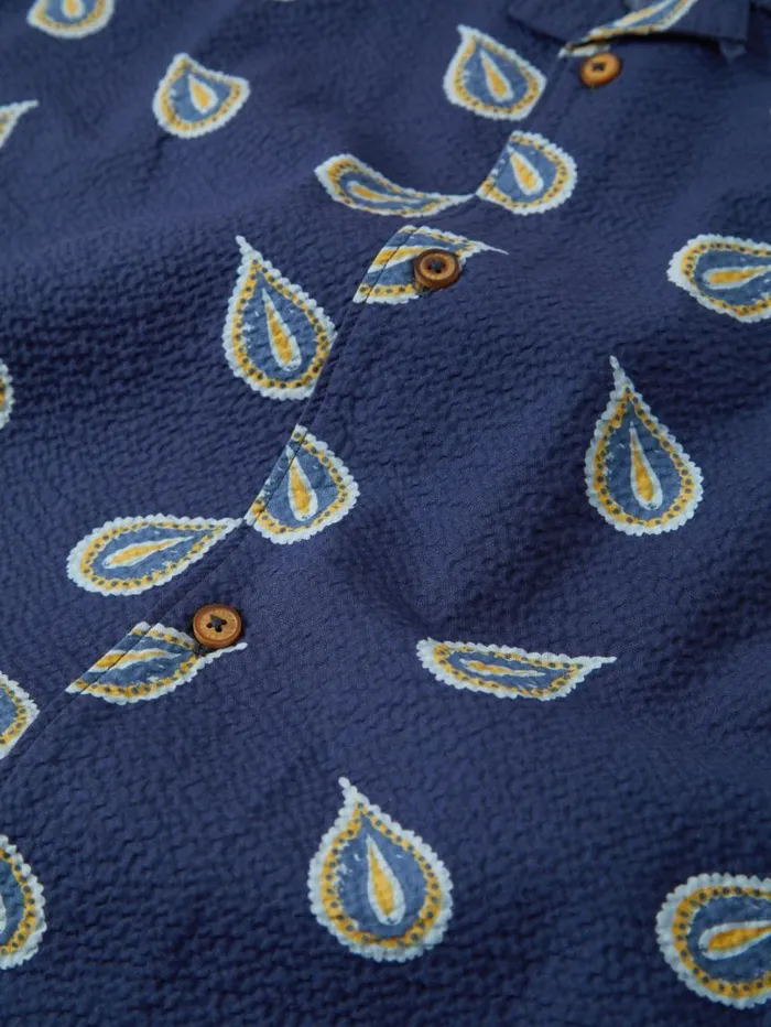 Men Ben Sherman Archive Print Shirts Paisley Print Lightweight Seersucker Shirt Men Ben Sherman Archive Print Shirts Paisley Print Lightweight Seersucker Shirt
