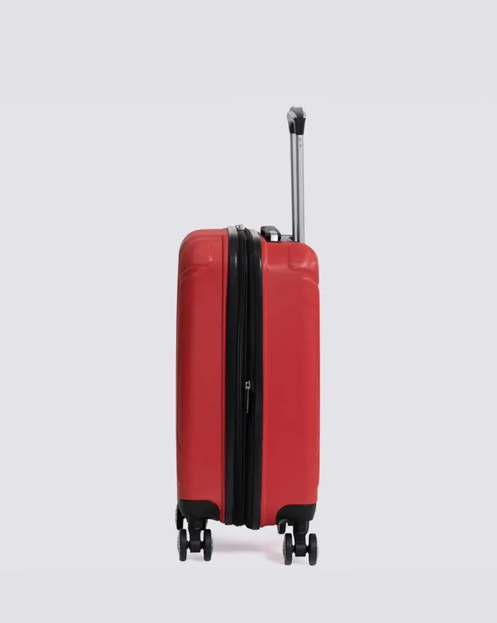 Men Ben Sherman Bags and Luggage Derby Hardside Carry On Luggage 8211 Lipstick Red