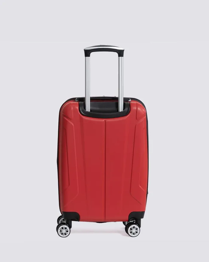 Men Ben Sherman Bags and Luggage Derby Hardside Carry On Luggage 8211 Lipstick Red