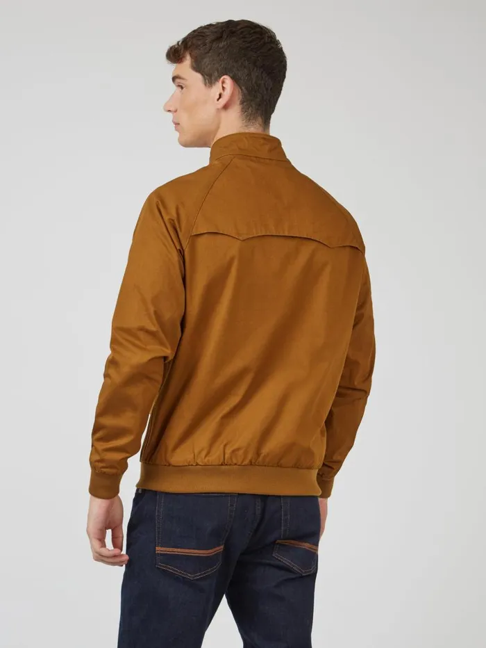 Men Ben Sherman Harrington Jackets Signature Harrington Jacket 8211 Bronze