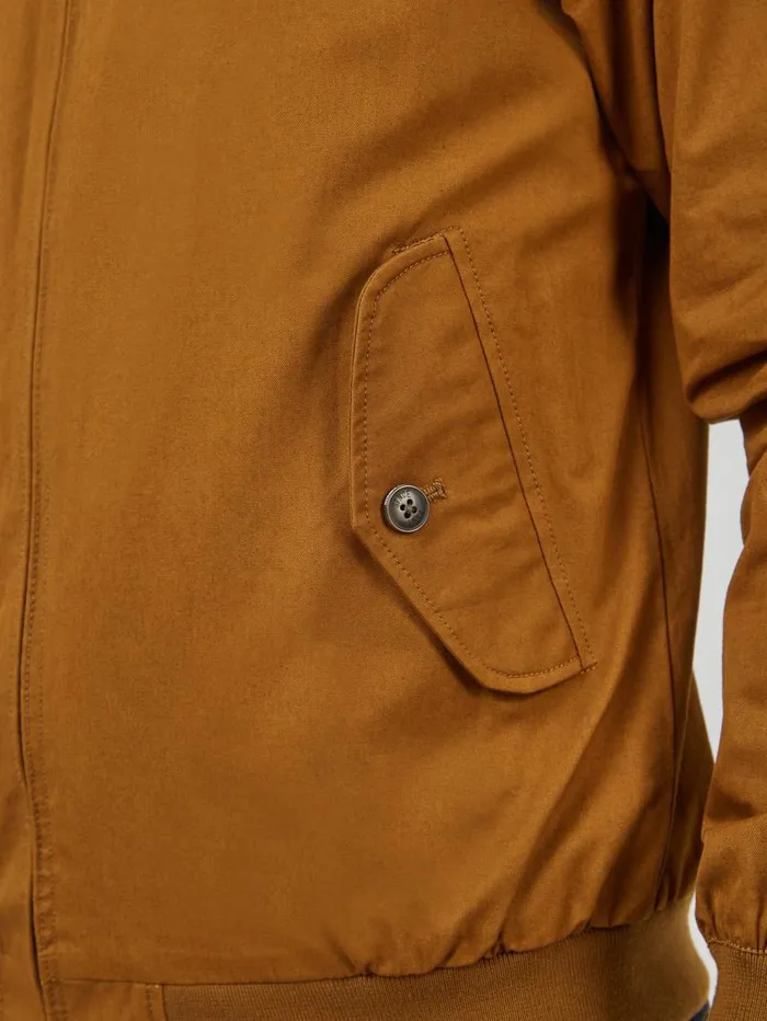 Men Ben Sherman Harrington Jackets Signature Harrington Jacket 8211 Bronze
