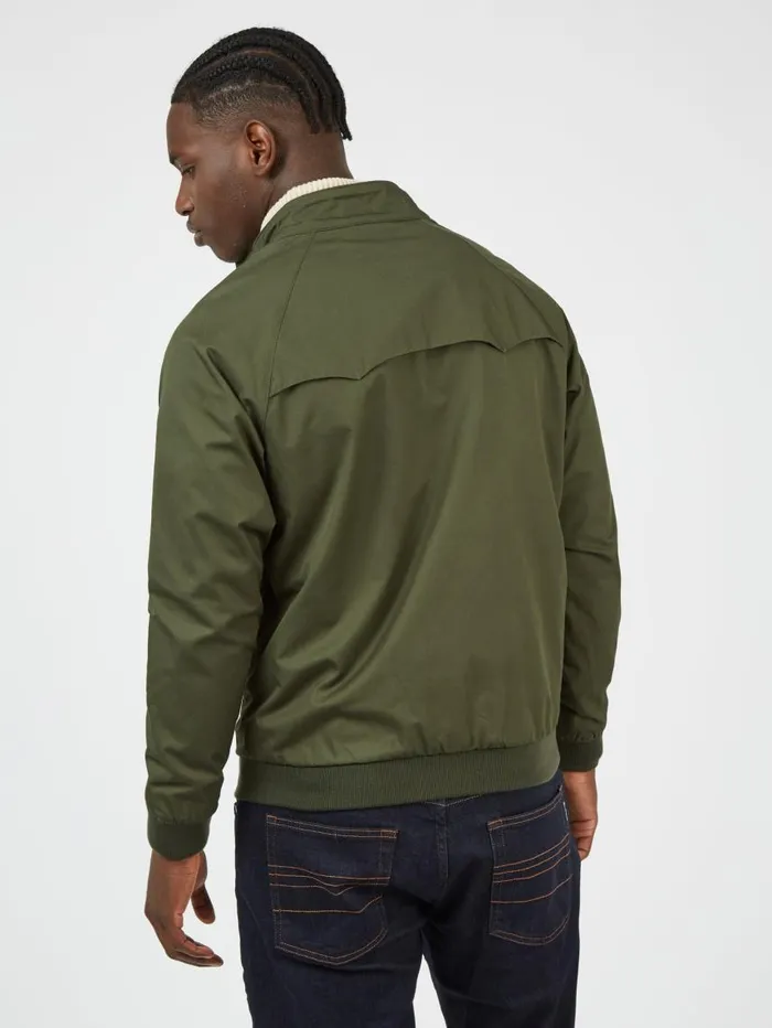 Men Ben Sherman Harrington Jackets Signature Harrington Jacket 8211 Deep Jungle
