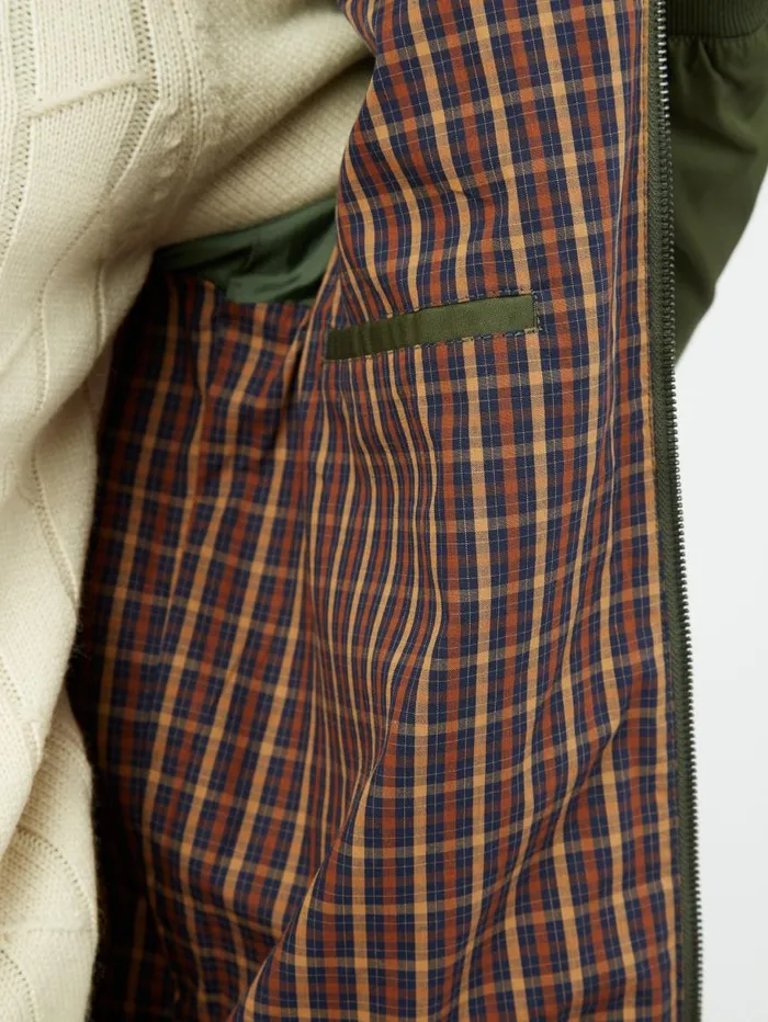 Men Ben Sherman Harrington Jackets Signature Harrington Jacket 8211 Deep Jungle