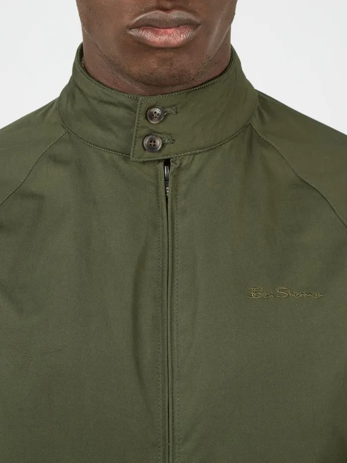 Men Ben Sherman Harrington Jackets Signature Harrington Jacket 8211 Deep Jungle