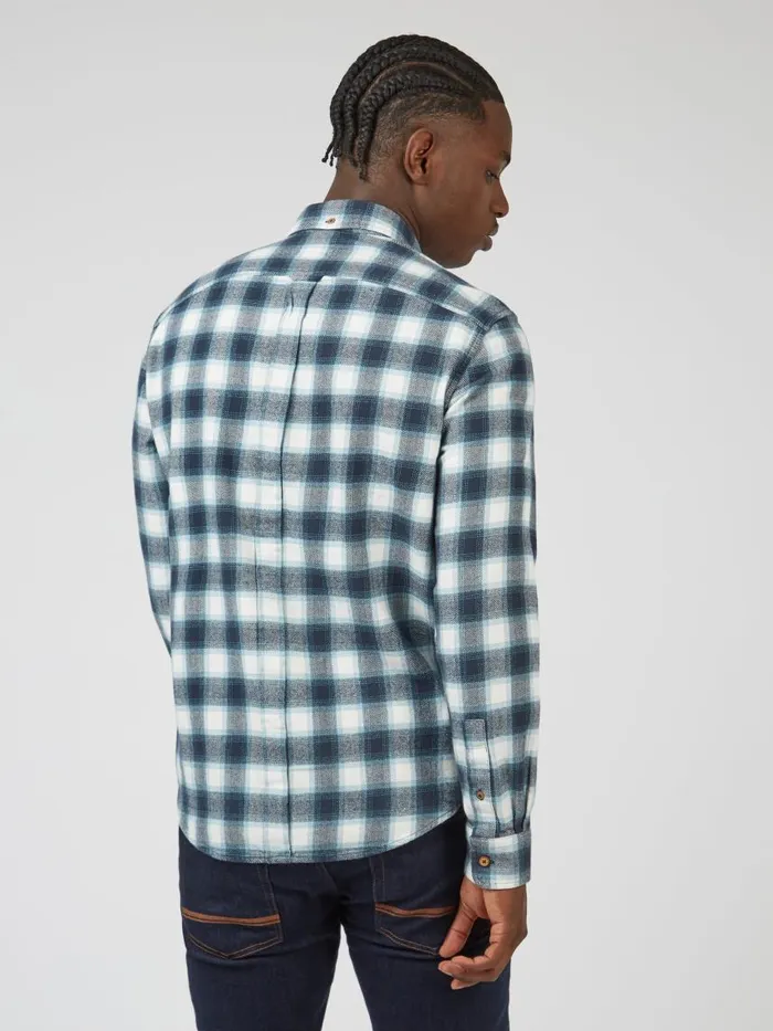 Men Ben Sherman Heritage Check Shirts Brushed Ombre Check LongSleeve Shirt Men Ben Sherman Heritage Check Shirts Brushed Ombre Check LongSleeve Shirt