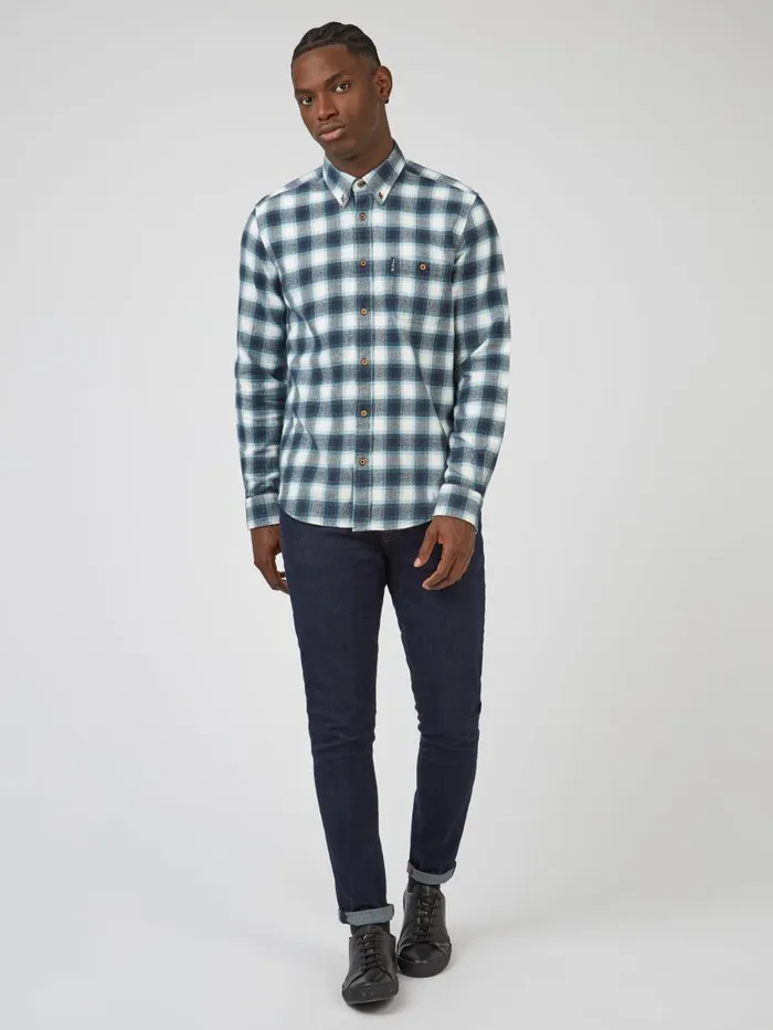 Men Ben Sherman Heritage Check Shirts Brushed Ombre Check LongSleeve Shirt Men Ben Sherman Heritage Check Shirts Brushed Ombre Check LongSleeve Shirt