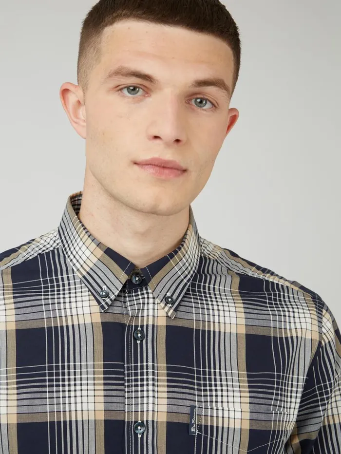 Men Ben Sherman Heritage Check Shirts Linear Check LongSleeve Shirt