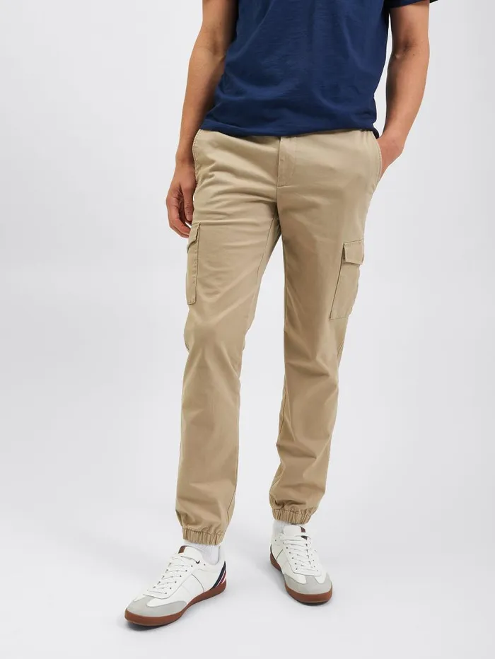 Men Ben Sherman Joggers and Track Pants Utility Woven Jogger Pant 8211 Khaki