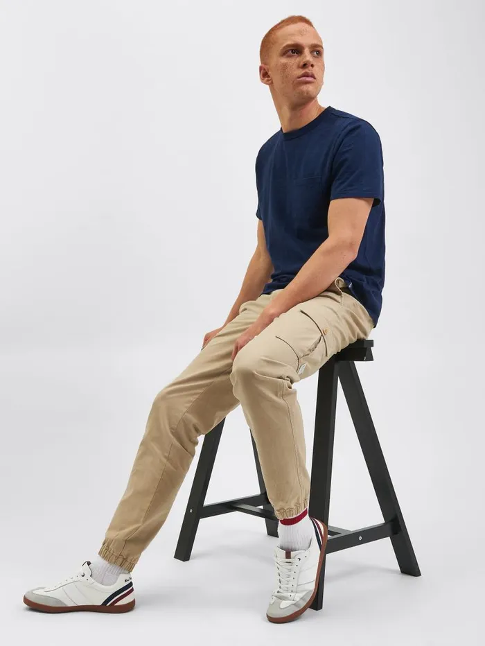 Men Ben Sherman Joggers and Track Pants Utility Woven Jogger Pant 8211 Khaki