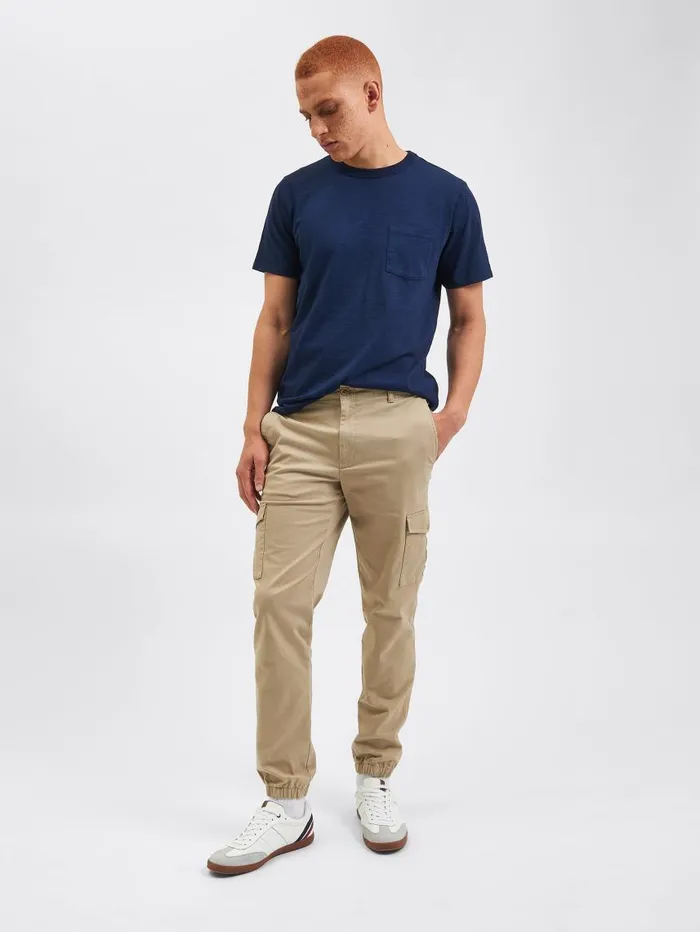 Men Ben Sherman Joggers and Track Pants Utility Woven Jogger Pant 8211 Khaki