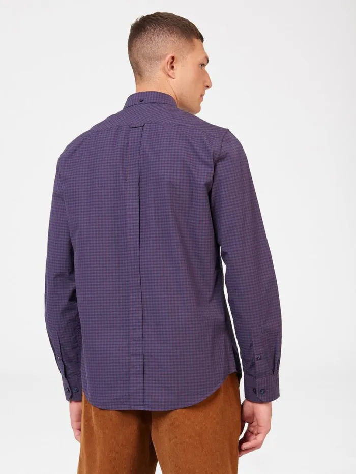 Men Ben Sherman Long Sleeve Shirts Signature Gingham LongSleeve Shirt 8211 Plum Men Ben Sherman Long Sleeve Shirts Signature Gingham LongSleeve Shirt 8211 Plum