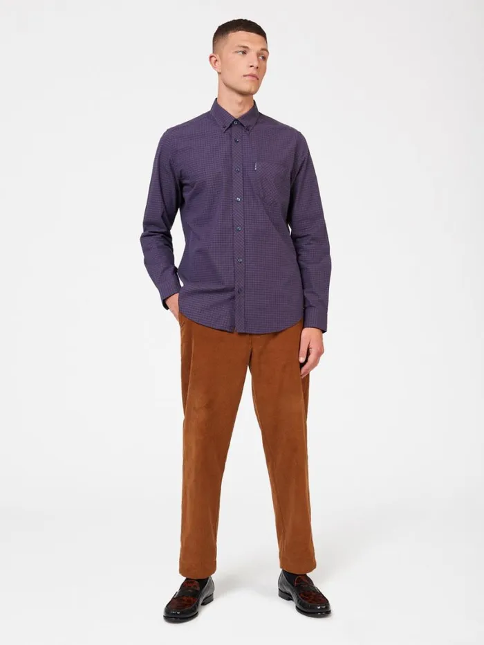 Men Ben Sherman Long Sleeve Shirts Signature Gingham LongSleeve Shirt 8211 Plum Men Ben Sherman Long Sleeve Shirts Signature Gingham LongSleeve Shirt 8211 Plum