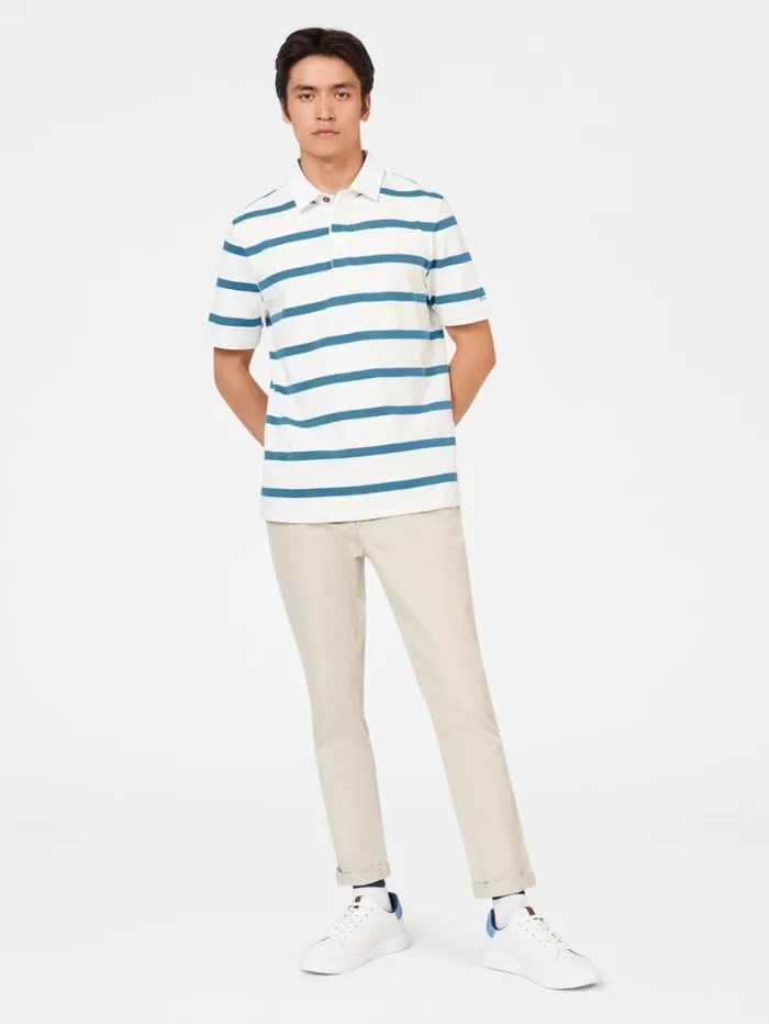 Men Ben Sherman Mod Knit Polos Bretton Stripe Rugby Knit Polo Men Ben Sherman Mod Knit Polos Bretton Stripe Rugby Knit Polo