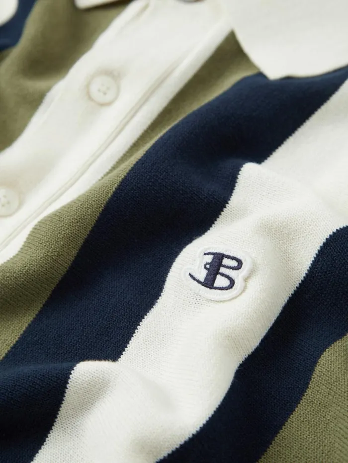 Men Ben Sherman Mod Knit Polos Stripe Knit Polo B By Sweater Polo Summer Polo Outfit Green Stripes Close Up Men Ben Sherman Mod Knit Polos Stripe Knit Polo B By Sweater Polo Summer Polo Outfit Green Stripes Close Up