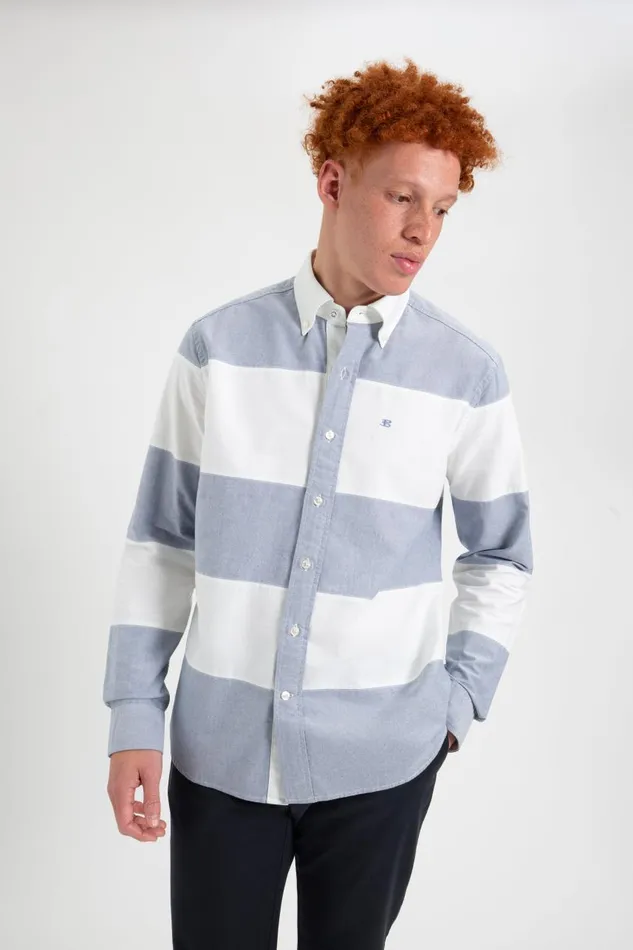 Men Ben Sherman Oxford Shirts Brighton Oxford Organic Garment Dye Rugby Shirt Men Ben Sherman Oxford Shirts Brighton Oxford Organic Garment Dye Rugby Shirt