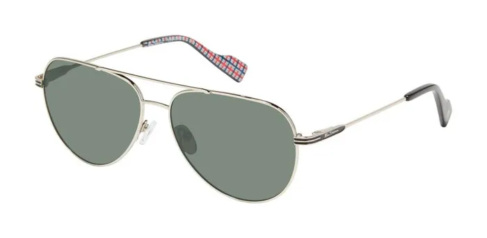 Men Ben Sherman Sunglasses Shaftesbury Polarized Oversized Aviator Eco Sunglasses 8211 Silver