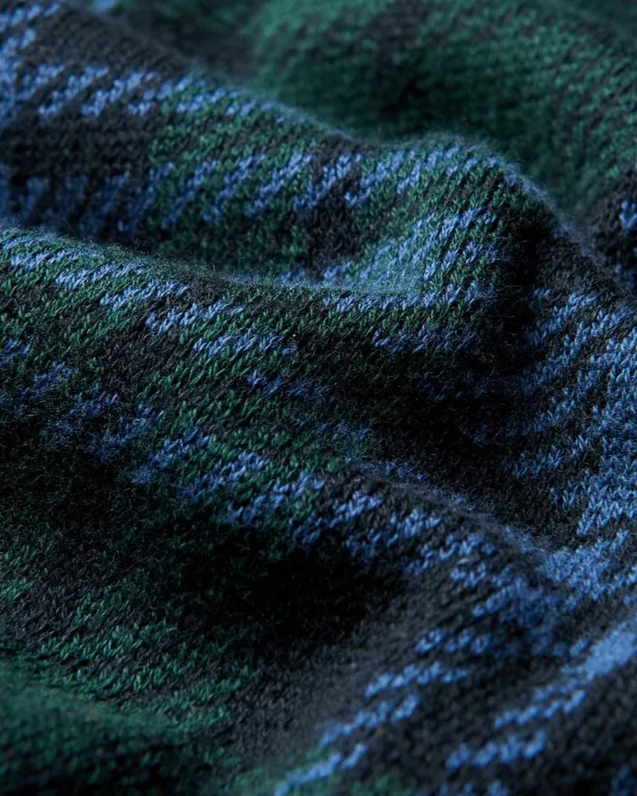 Men Ben Sherman Sweaters and Knits Blackwatch Check Crewneck Sweater Men Ben Sherman Sweaters and Knits Blackwatch Check Crewneck Sweater