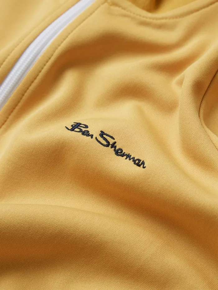 Men Ben Sherman Sweatshirts and Hoodies Signature ZipThrough Track Jacket 8211 Sunflower
