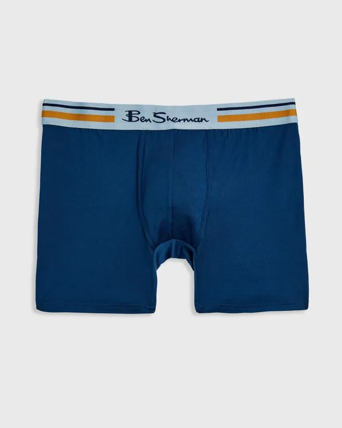Men Ben Sherman Underwear 4Pack Microfiber Boxers 8211 CheckBlueGreyBlack