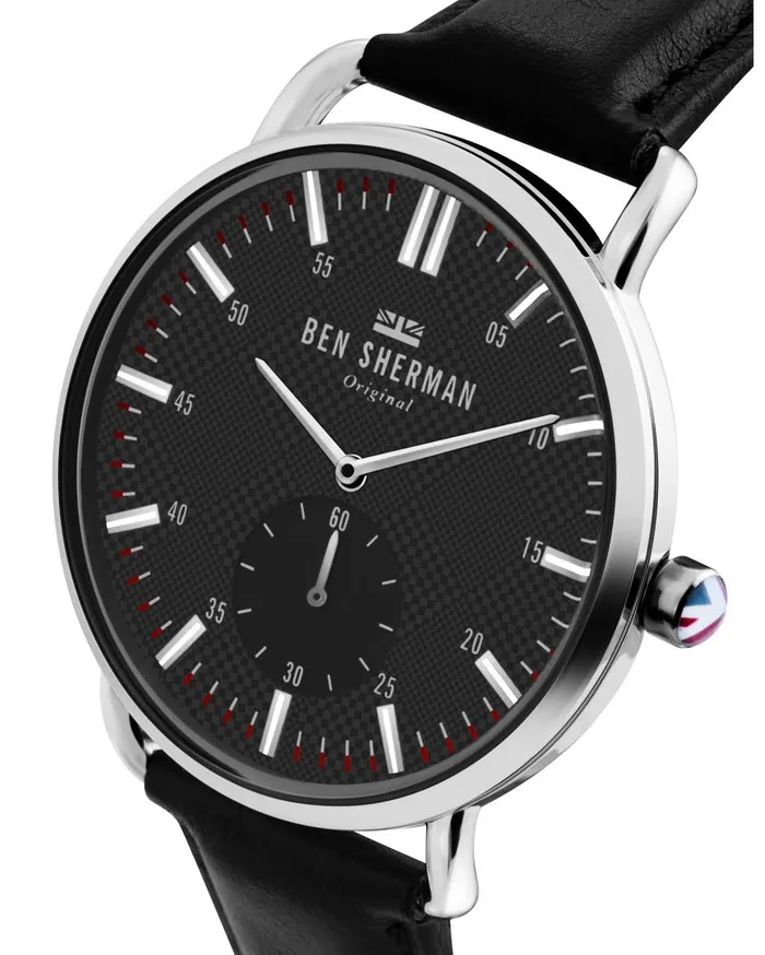 Men Ben Sherman Watches Brighton City Watch 8211 BlackBlackSilver