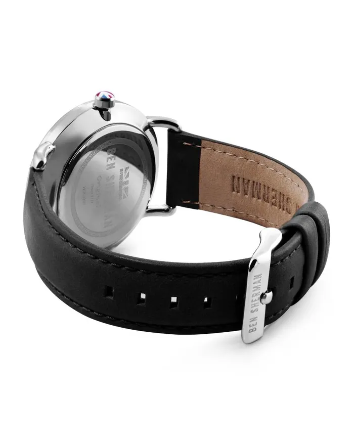 Men Ben Sherman Watches Brighton City Watch 8211 BlackBlackSilver