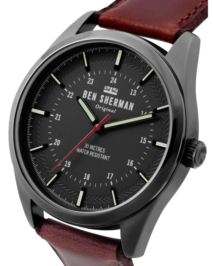 Men Ben Sherman Watches Spitalfields Outdoor Watch 8211 BrownGreyGun