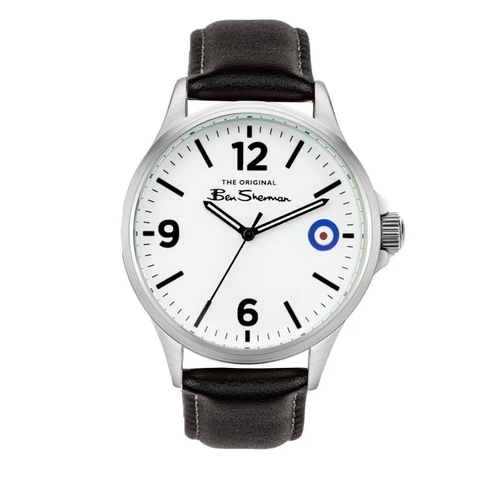 Men Ben Sherman Watches Strap Watch 41mm 8211 BlackWhiteSilver