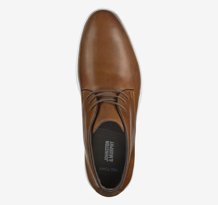 Men Brody Chukka Brown Handstained Full Grain JohnstonandMurphy LaceUps