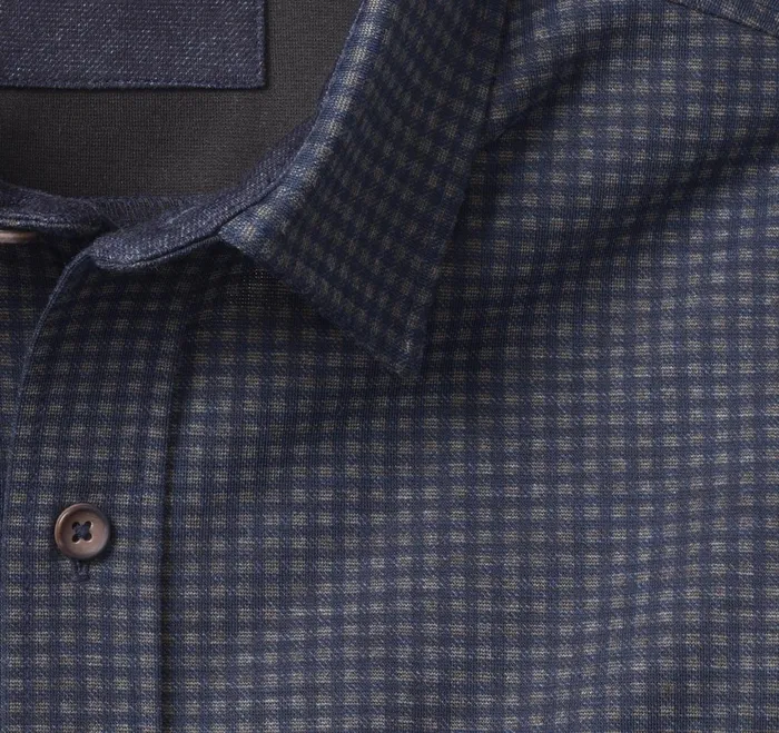 Men ButtonFront Knits Navy Mini Gingham JohnstonandMurphy Sweaters and Knits Men ButtonFront Knits Navy Mini Gingham JohnstonandMurphy Sweaters and Knits