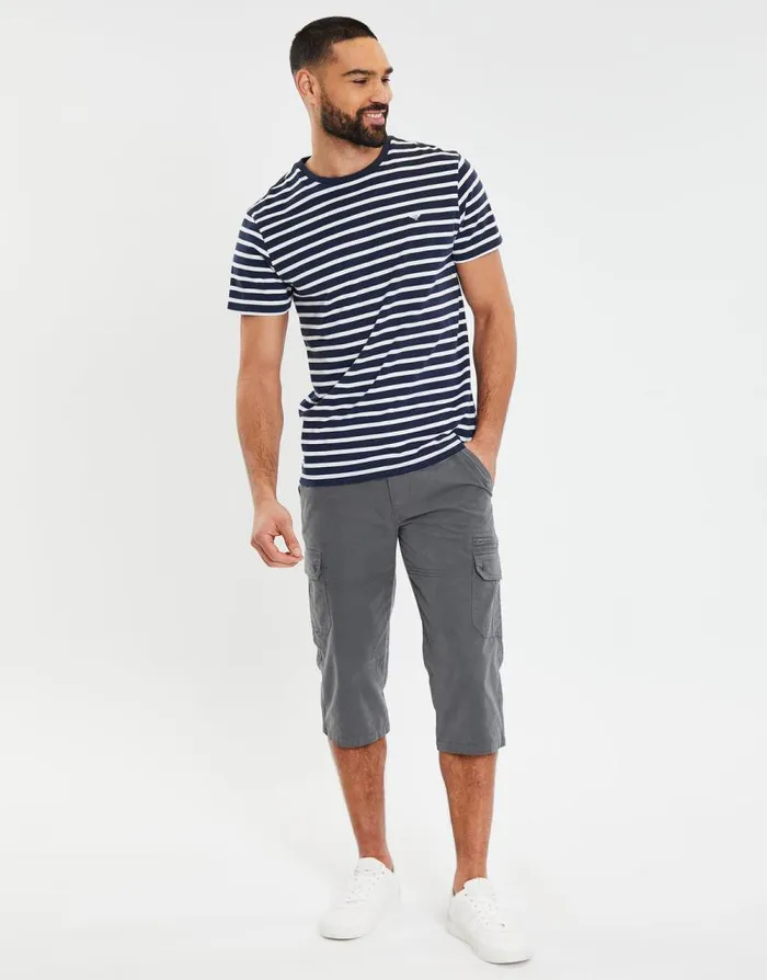 Men Charcoal 34 Length Belted Cargo Trousers Threadbare Cargo Men Charcoal 34 Length Belted Cargo Trousers Threadbare Cargo