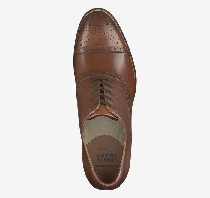 Men Conard 20 Cap Toe Tan Full Grain JohnstonandMurphy Dress Shoes Men Conard 20 Cap Toe Tan Full Grain JohnstonandMurphy Dress Shoes