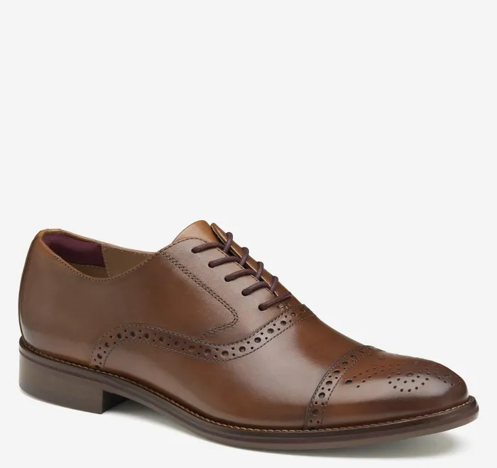 Men Conard 20 Cap Toe Tan Full Grain JohnstonandMurphy Dress Shoes Men Conard 20 Cap Toe Tan Full Grain JohnstonandMurphy Dress Shoes