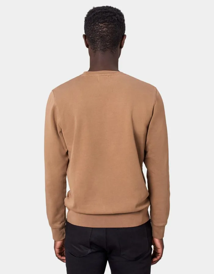 Men Crewneck Sweatshirts Colorful Standard Classic Organic Crew Red Tangerine